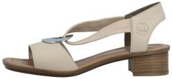 RIEKER Sandale dama, Rieker, 62662-62-Bej, casual, piele naturala, cu toc, bej (Marime: 38)