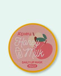 A'pieu Mască de buze cu miere și lapte Honey & Milk Daily Lip Mask - 6 g Peach