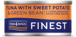 Fish4Dogs Conservă pentru câini cu ton, cartofi dulci și fasole verde 85 g FISH4DOGS Finest