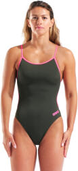 arena Performance Lace Back Solid Dark Sage / Pink XL - UK38