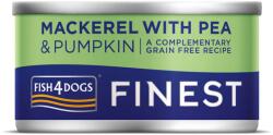 Fish4Dogs Conservă pentru câini cu macrou, dovleac și mazăre FISH4DOGS 85 g