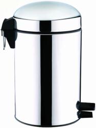 Toro Coș de gunoi retro cu pedală 5 l, metalic, 20 × 31, 5 cm Cos de gunoi