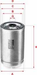 Sofima Filtru combustibil Sofima S 4323 NR - compatibil Scania, Renault, Volvo, Man - Sofima-S 4323 NR (SOFIMAS4323NR)