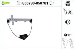 Valeo Actionare electrica geam Valeo 850780 - compatibil Peugeot (VALEO850780)
