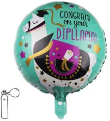  Ballagási Congrats on your DIPLLAMA lufi 46cm 352453 (5998188352453)