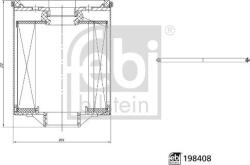 FEBI Bilstein Filtru combustibil FEBI Bilstein 198408 - compatibil Mercedes-Benz - FEBI Bilstein (FEBIBILSTEIN198408)