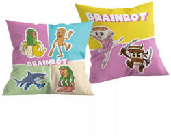  Brainrot Crazy Mix párna, díszpárna 40x40 cm (HAX623389) - oliviashop