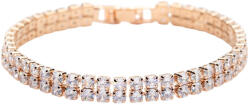 ElectraStore Bratara Tennis Dubla Placata Cu Aur Gold-Rose (C4745)
