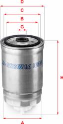 Sofima FILTRU COMBUSTIBIL - compatibil Alfa. Scania. Fiat. Vauxhall - Sofima-S 8501 NR (SOFIMAS8501NR)