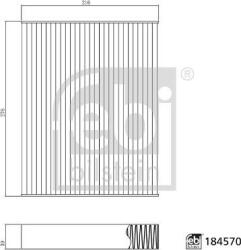 FEBI Bilstein Filtru habitaclu FEBI Bilstein 184570 - compatibil Land - FEBI Bilstein (FEBIBILSTEIN184570)