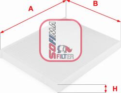 Sofima Filtru habitaclu Sofima S 3149 C - compatibil Fiat, Chrysler, Lancia, Hyundai - Sofima-S 3149 C (SOFIMAS3149C)