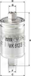 Mann-Filter Filtru combustibil Mann-Filter WK 612/3 - compatibil Rover, Isuzu, Mg, Opel - Mann-Filter-WK 612/3 (MANNFILTERWK6123)