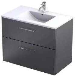 Oristo Baza lavoar suspendat Oristo Nova 79.8x45.5x62 cm cu 2 sertare grafit finisaj mat (ORSKI01-SD2S-80-6 (LICHIDARE))