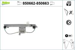 Valeo Actionare electrica geam Valeo 850662 - compatibil Renault (VALEO850662)