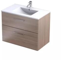 Oristo Baza lavoar suspendat Oristo Nova 79.8x45.5x62 cm cu 2 sertare stejar finisaj natural (ORSKI01-SD2S-80-81 (LICHIDARE))
