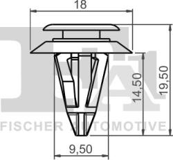 FA1 Trim, Protecție, Embleme Dungi decorative, de protectie FA1 11-40012.25 (FA1114001225)