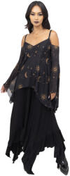 KILLSTAR bluză damă (top) KILLSTAR - Nocturnova - Black/Gold - KSRA013295