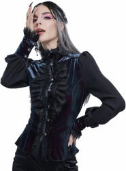 Devil Fashion Bluză femei DEVIL FASHION - Starlight Star Bright Gothic Blouse With Ruffles - SHT074