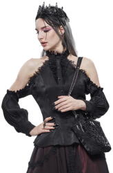 Devil Fashion Bluză de damă DEVIL FASHION - Well-fitting Strapless Gothic - SHT08101
