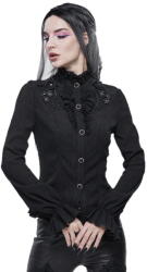 Devil Fashion Bluză femei DEVIL FASHION - 3D appliqued shoulder gothic - SHT07601