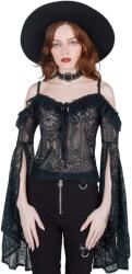 KILLSTAR Bluză femei KILLSTAR - Breathless Lace Bardot - EMERALD - KSRA003267
