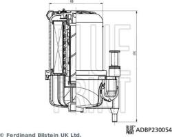 Blue Print Filtru combustibil Blue Print ADBP230054 (BLUEPRINTADBP230054)