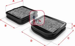 Sofima Filtru habitaclu Sofima S 4141 CA - compatibil Mercedes-Benz - Sofima-S 4141 CA (SOFIMAS4141CA)