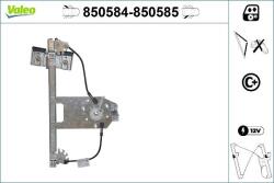 Valeo Actionare electrica geam Valeo 850584 (VALEO850584)
