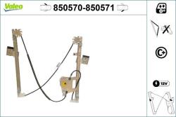 Valeo Actionare electrica geam Valeo 850570 - compatibil Ford (VALEO850570)