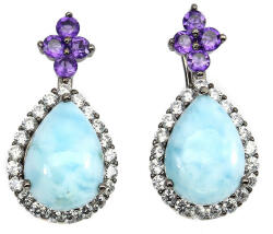 Frumoasa Venetiana Cercei argint larimar dominican (C760)