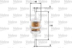Valeo Filtru combustibil Valeo 587005 - compatibil Mercedes-Benz, Renault, Audi, Mazda (VALEO587005)