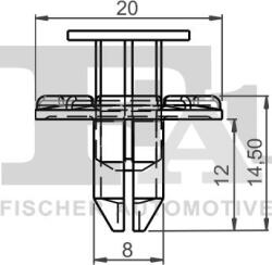 FA1 Trim, Protecție, Embleme Dungi decorative, de protectie FA1 75-30008.25 (FA1753000825)