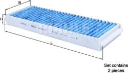 Mahle Filtru habitaclu Mahle LAO 239/S - compatibil Audi, Vw - MAHLE-LAO 239/S (MAHLELAO239S)
