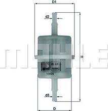 Mahle Filtru combustibil Mahle KL 63 (MAHLEKL63)