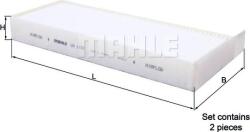 Mahle Filtru habitaclu Mahle LA 1157/S - compatibil Opel, Peugeot - MAHLE-LA 1157/S (MAHLELA1157S)