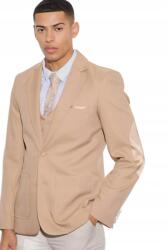 Boohooman Bézs Férfi Slim Öltöny Mellény Foltos Könyökkel 36 Z3A* (BMM71734-166-270)