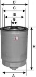 Sofima FILTRU COMBUSTIBIL - compatibil Piaggio - Sofima-S 1811 NR (SOFIMAS1811NR)