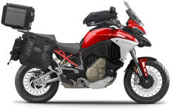Shad Set complet de genti laterale adventure SHAD TERRA TR40 si topcase din aluminiu SHAD TERRA BLACK 48L, incluzand kitul de montaj SHAD Ducati Multistrada 1200 V4 (282597)