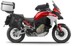 Shad Set complet de genti laterale adventure SHAD TERRA TR40 si topcase din aluminiu SHAD TERRA 55L, incluzand kitul de montaj SHAD Ducati Multistrada 1200 V4 (282797)