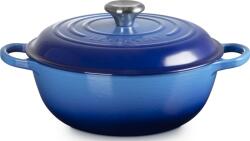Le Creuset Oală Signature 22 cm, albastru intens (21109222202430)