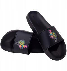 Folkstar Népies papucs - kakas mintás, strandhoz, medencéhez és otthonra, unisex (26721)