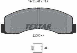 TEXTAR Set placute frana TEXTAR 2205002 (2205002)