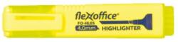 FlexOffice Szövegkiemelő, 1-4 mm, FLEXOFFICE "HL05", sárga