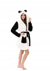 Onesies Extra meleg fürdőköpeny, fehér/fekete, Panda, S méret (0000001032#S)