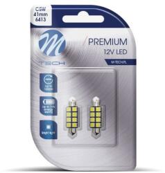 m-tech PREMIUM C5W 41mm 8LED, fehér, 2 db (LB327W)