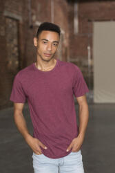 Just Ts Férfi póló Just Ts JT001 Tri-Blend póló -M, Heather Burgundy