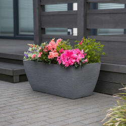 Patio virágláda 80X40X34 cm szürke (5900791067693)