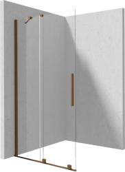 Deante Prizma perete cabină de duș walk-in 80 cm maro periat/sticla transparentă KTJ_C38R (KTJC38R)