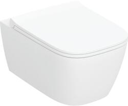 Geberit Smyle Square vas wc cu capac soft-close agăţat fără margine cu spălare turbionară alb lucios 503.171. 00.1 (503171001)