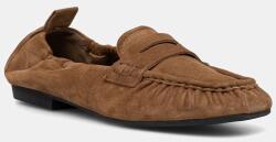 Copenhagen velúr mokaszin leather - barna Női 37